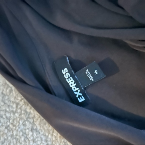 Express Brown Two Piece Ruched Set - Picture 4 of 4